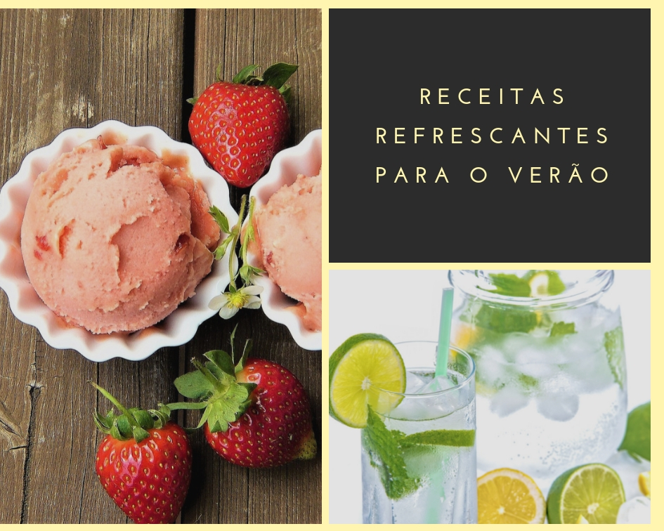 Receitas refrescantes e saudáveis para o verão